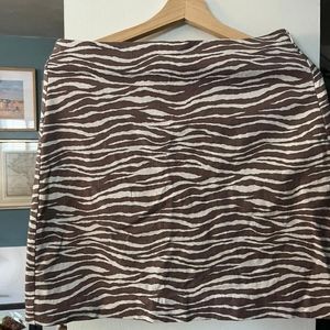 Loft- light brown zebra skirt